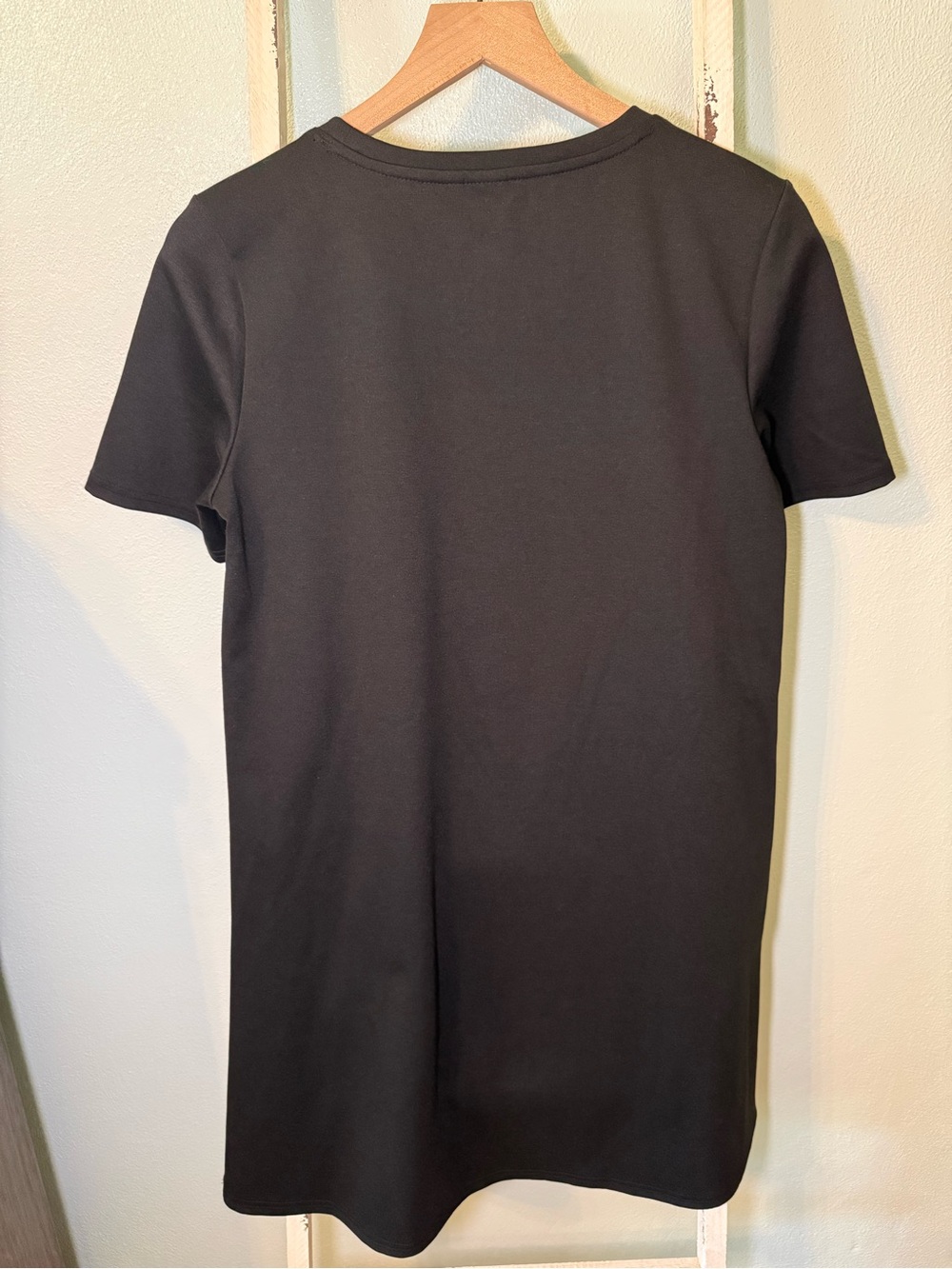 Gap Maternity Nursing Short Sleeve Crewneck Black Dress Size M Zipper - Picture 6 of 9